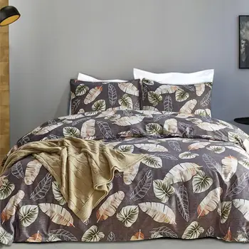 

Frosted printing bed cover comforter bedding set duvet cover Queen King bed sets Bedclothes Quilt Cover Pillow case Home Textile