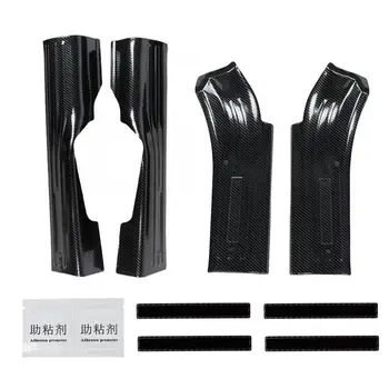 

High Quality Carbon Fiber Style Car Door Sill Scuff Cover Trim Anti Scratch Fits for Wrangler JL/JLU 18-19 Car Accessories