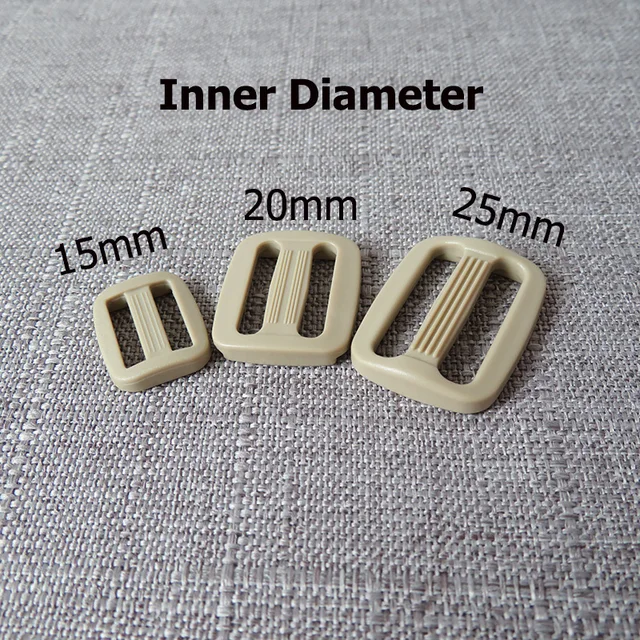 5pcs/lot 15mm 20mm 25mm colourful Plastic buckle strap buckle for bag backpack cat pet dog collar garment sewing DIY accessory khaki