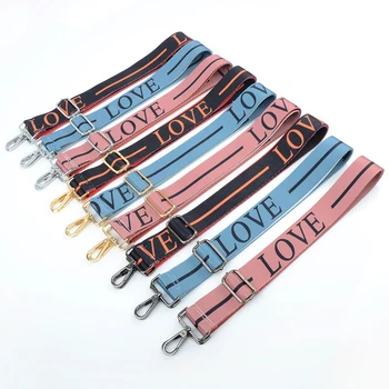 

Diy Bag Nylon Colorful Bag Strap Belt Flower Replacement Wide Straps For Crossbody Bag Accessories Nylon Shoulder Strap For Bags