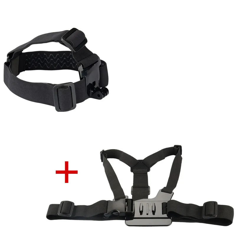 

Go pro Accessories Harness Adjustable Elastic Chest Belt+Head Strap for Xiaomi yi Gopro Hero 4 3 SJ4000/7000