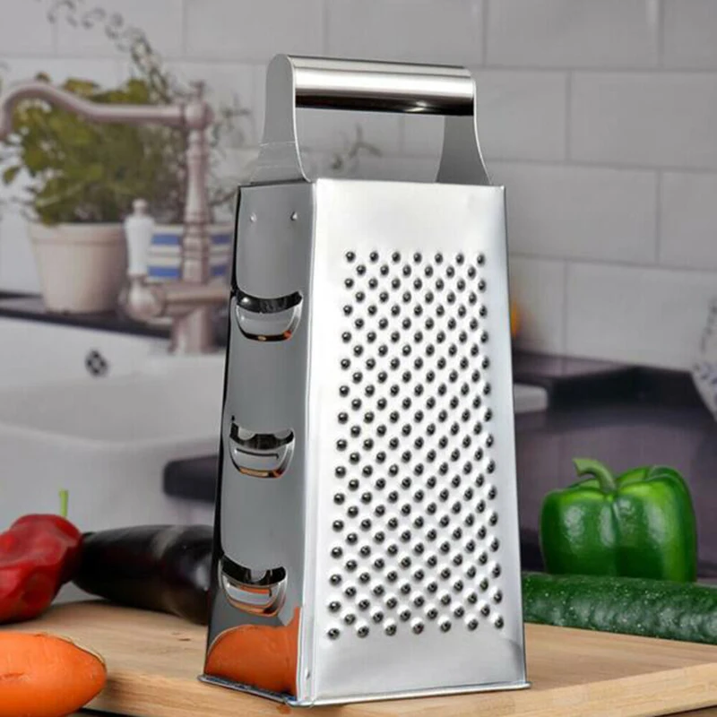 Stainless Steel Four side Grater Handheld Multi functional Grater for
