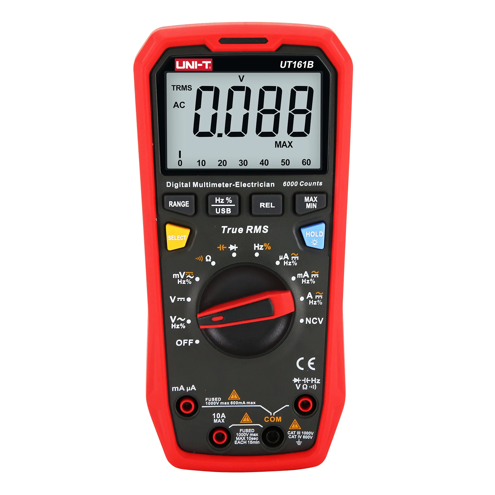 UNI-T UT161B UT161E UT161D Умный Цифровой мультиметр профессиональный тестер True RMS CE