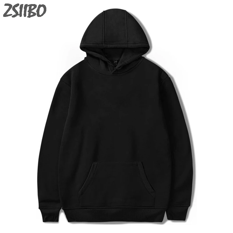 Solid color sweater Мужские толстовки Наруто Харадзюку унисекс Толстовка японского аниме Забавный принт забавная уличная мода повседневная мужская толстовка пальто - Цвет: Solid color sweater