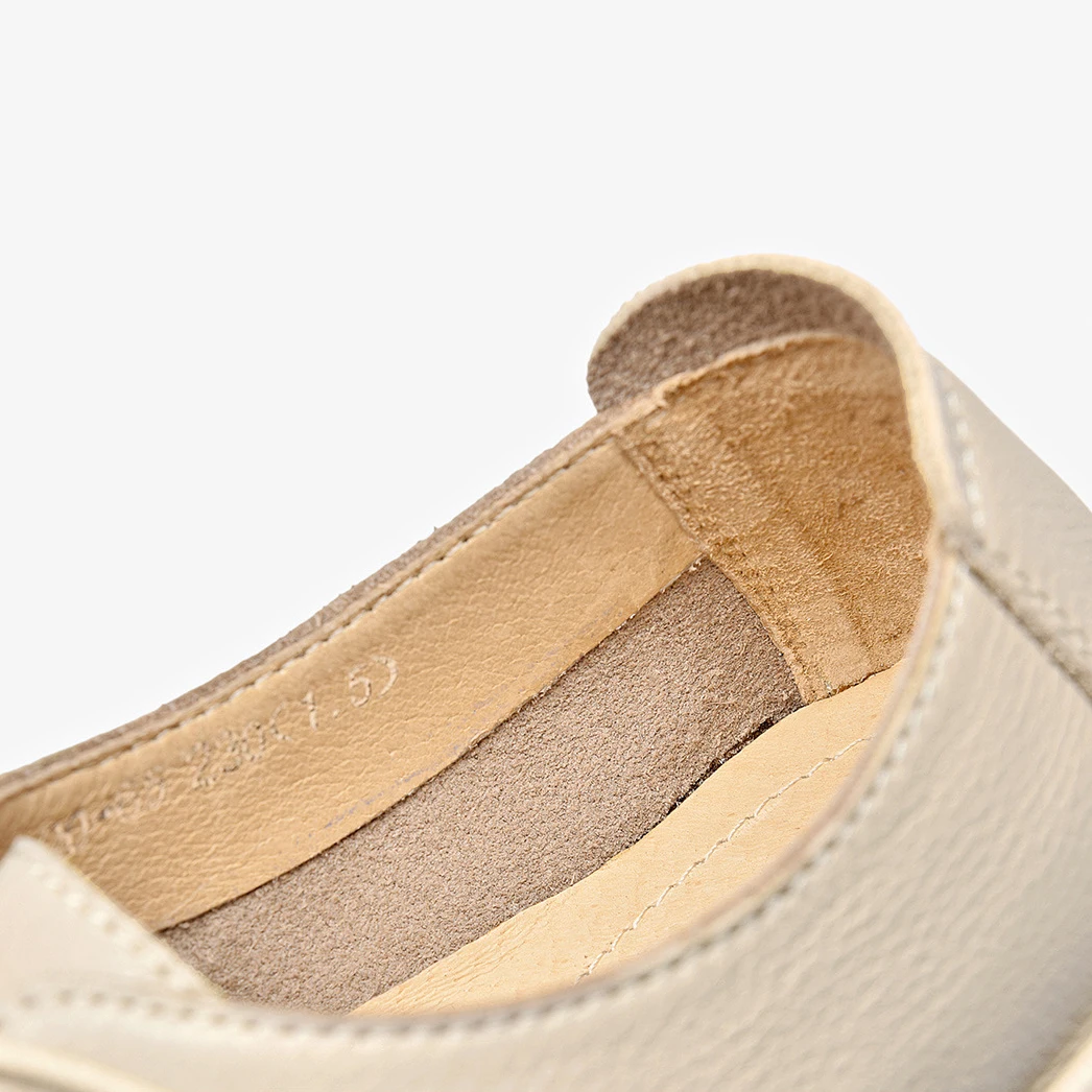 Supple textured-leather flat lace up shoes, fall women causal shoes, Stacked heel, rubber outsole