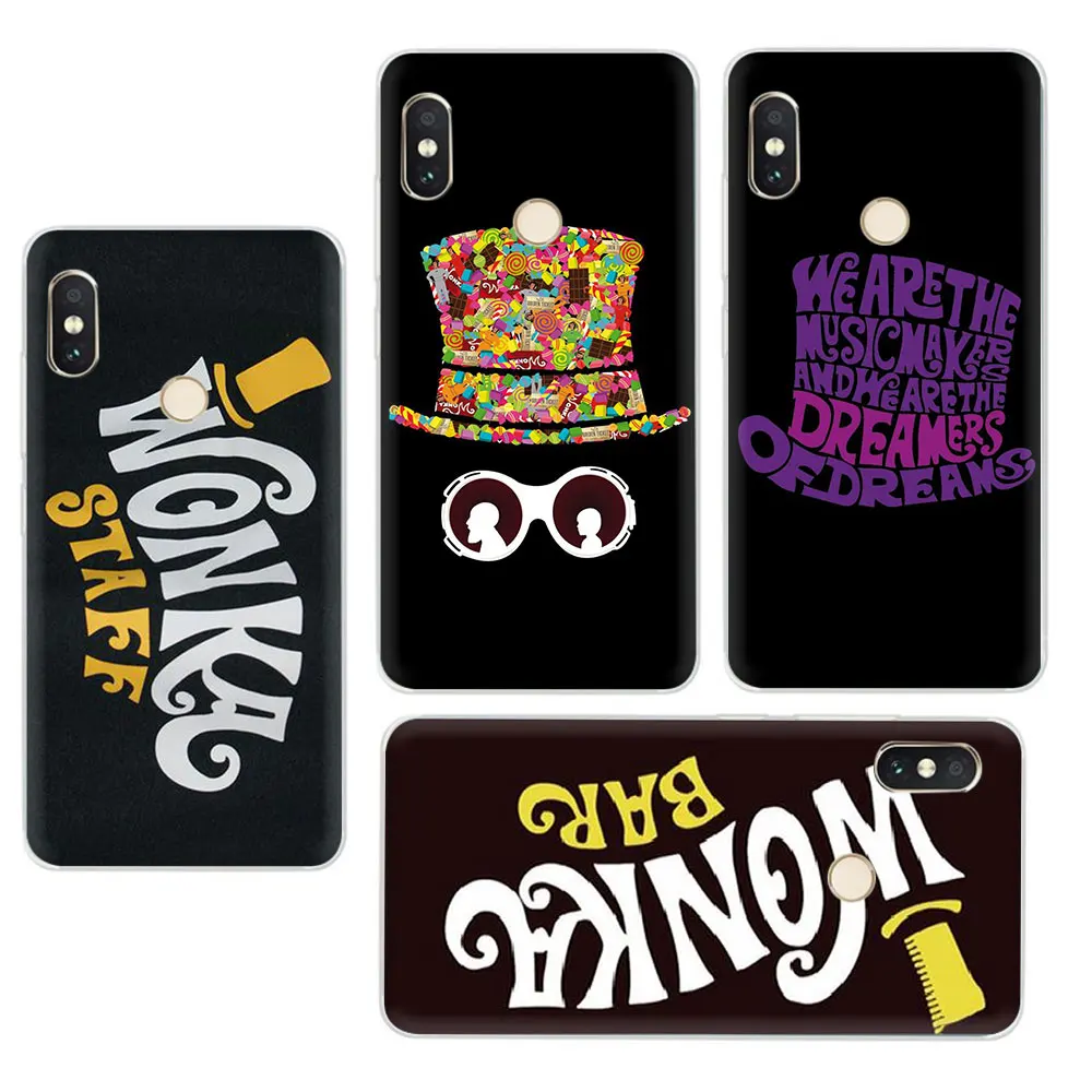EWAU Willy Wonka Bar Chocolate Hard Phone Cover Case for Xiaomi Mi Mix 2S Max 3 F1 5S 6 8 9 SE A1 A2 Lite 9T CC9e A3 Pro