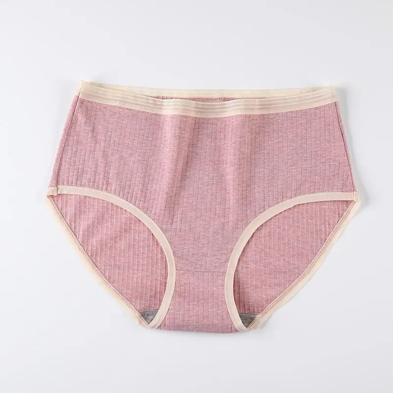 Pink XXL-4XL, женские трусики большого размера, хлопковые бесшовные трусики с высокой талией мягкое нижнее белье, женское дышащее Дамское Белье, новое - Цвет: Pink