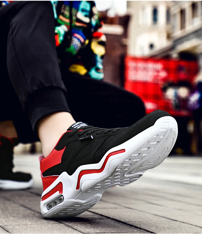 M- Casual tide shoes lightweight cushioning wear-resistant breathable cushions with outdoor personality wild men's shoes