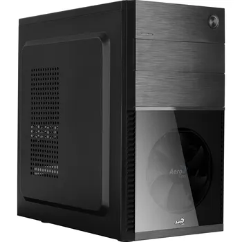 

Aerocool CS105, PC box, transparent window gaming box, 12 cm front fan, Black