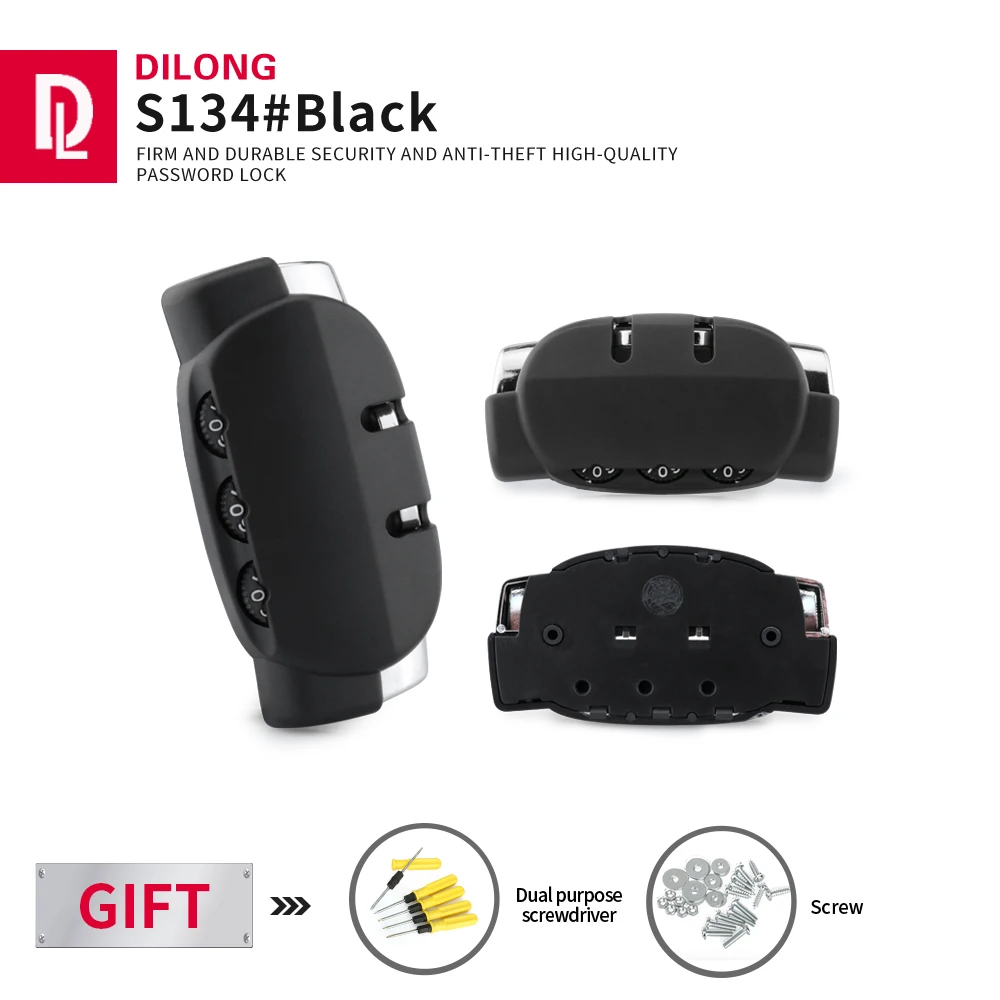 DILONG S134 Luggage combination lock accessories universal buckle code latch replacement accessories security locks