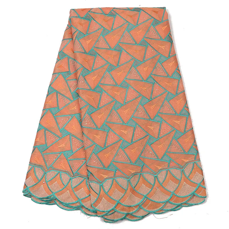 

African Swiss lace voile fabric high quality 5 yards/PC Latest Swiss Voile Lace In Switzerland For Men Women Dress Party QF2907