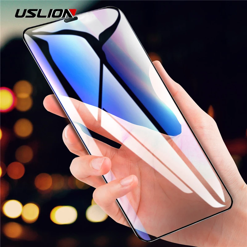 USLION анти шпионское закаленное стекло для iPhone X XS XR Xs Max 8 7 6 6S Plus защита экрана