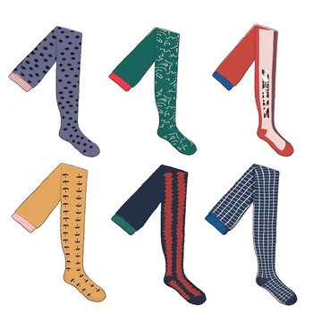 

Per-sale Ship In September 2020 New Autumn Girls Tights Jacquard Lattice Leggings Tights for Girls Toddler Girl Winter Clothes
