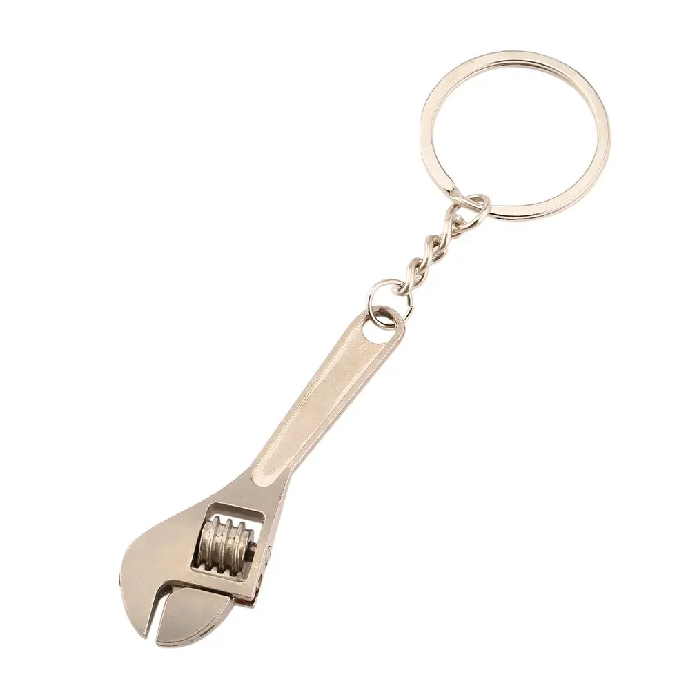 Мини металлический Регулируемый инструмент гаечный ключ брелок кольцо брелок