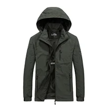 

2021NEW Men's Windbreaker Jackets Waterproof Military Hooded Water Proof Wind Breaker Casual Coat Male Clothing 2021 Autumn
