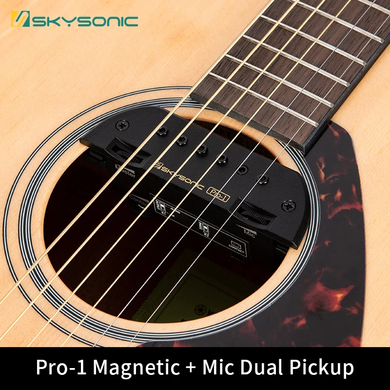 Skysonic Pro 1 Acoustic Guitar Pickup Soundhole Dual coil