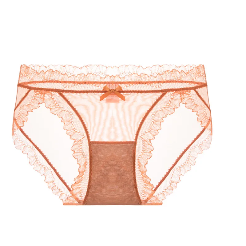 

Goddess series pure cotton ultra thin sexy lace comfortable ice antibacterial antibacterial charm women's underwear 001