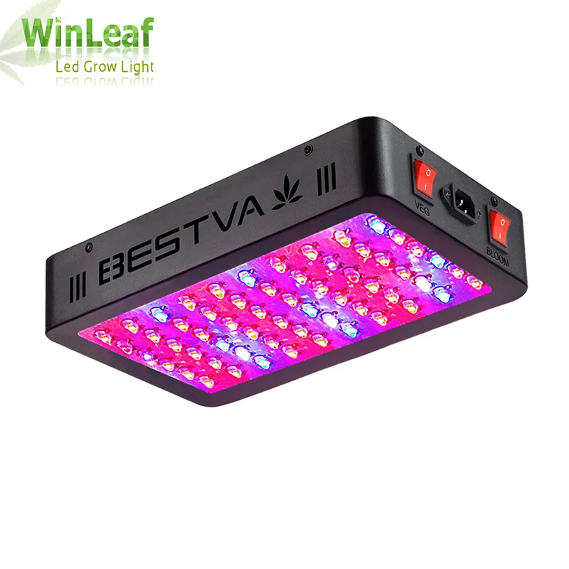 WAKYME 600W LED Lampada da Coltivazione Luce per Piante a Doppio Interruttore
