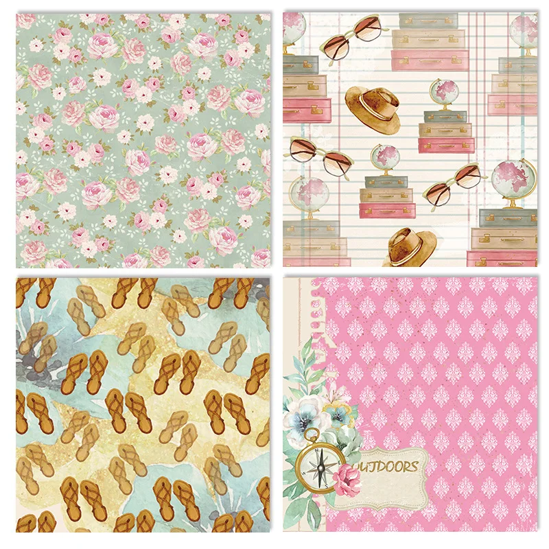  24 Sheet/Set 6.6inch Background Paper Pad Winter Christmas Series Scrapbooking For Cards Invitation - 4.00042E+12