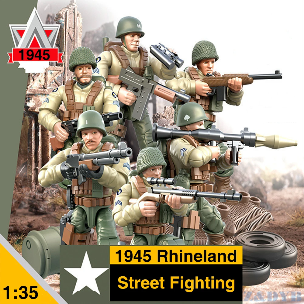 1:35 DIY Figure WW2 Soldier USA Army 