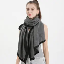 Дизайнерский бренд, женский шарф, весенне-зимние женские хлопковые шалевые платки, шали из пашмины широкий шарф хиджаб платок-шарф, одеяло