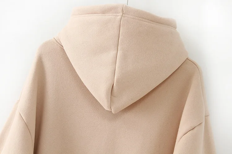 Blvyisla 5XL размера плюс, Длинные Свободные флисовые теплые толстовки с капюшоном для женщин, повседневные топы с неровным подолом Boyfriend