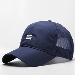 2021 NEW Male Large Size Peak Cap Men Summmer Mesh Truker Hats Big Bone Man Dry Quickly Cool Baseball Caps M 55-60cm L 60-65cm