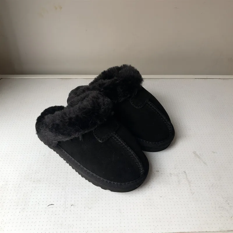 Baratos Zapatillas de invierno Envío Gratis para niños, niñas, 100% de cuero, estilo australiano, zapatillas de Interior de marca IVG para niños EU21 ~ 34