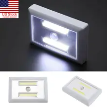 Водонепроницаемый светодиодный светильник настенный выключатель Ночная батарея управляемый шкаф аварийное освещение