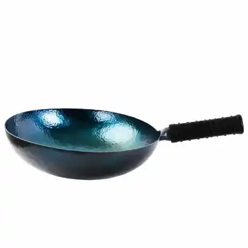 

Authentic Zhangqiu iron pot uncoated non-stick pot hand-forged old-fashioned traditional iron pot