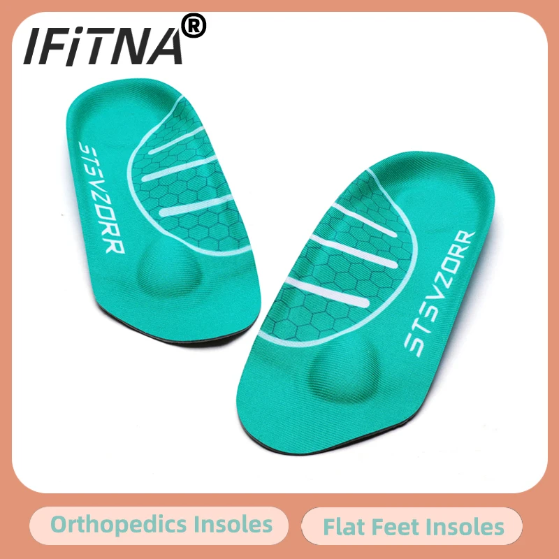 3/4 Length Orthotics Shoe Sole Arch Support Orthopedics Insoles Sneaker
