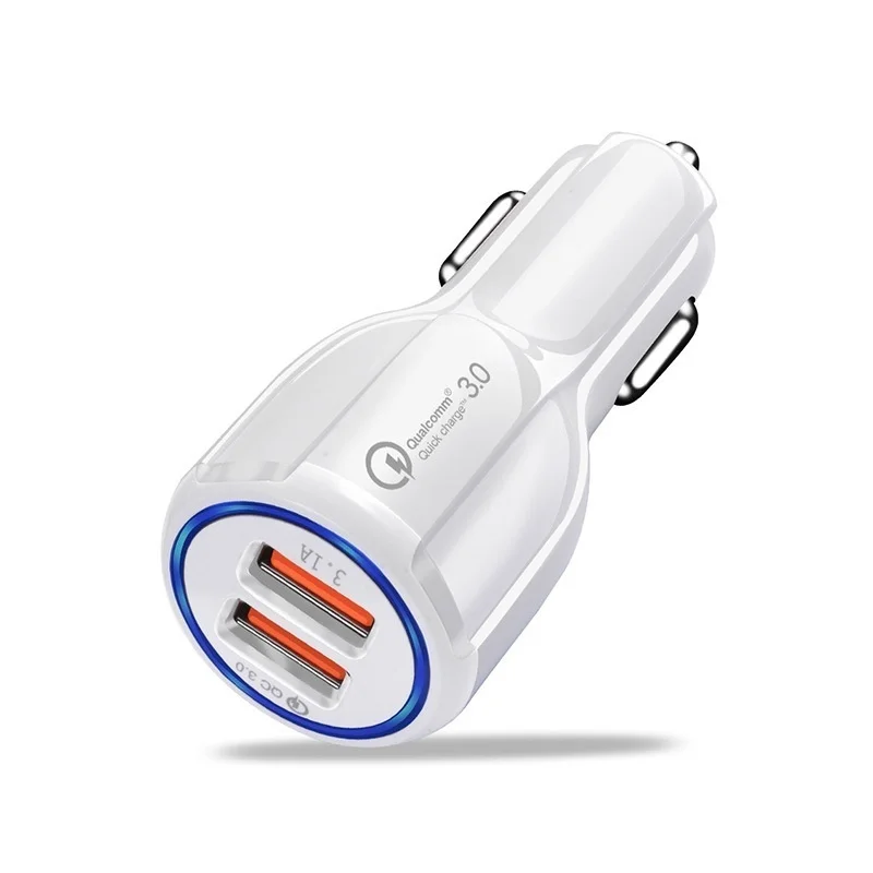 Двойное USB 3A быстрое зарядное устройство для телефона автомобильное зарядное устройство для мобильного телефона планшета gps Автомобильное зарядное устройство для IPhone X XR 8 зарядное устройство для телефона адаптер