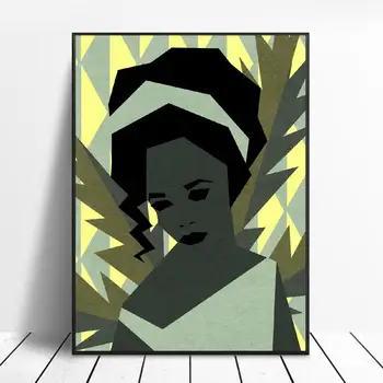 

Abstract Shy girl Art canvas poster home decoration painting frameless