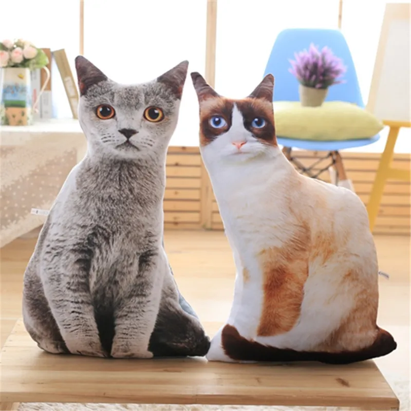 

Creative Model Cat Pillow Plush Toys Washable Cat Plans to Sample Customizable Children Birthday Gift