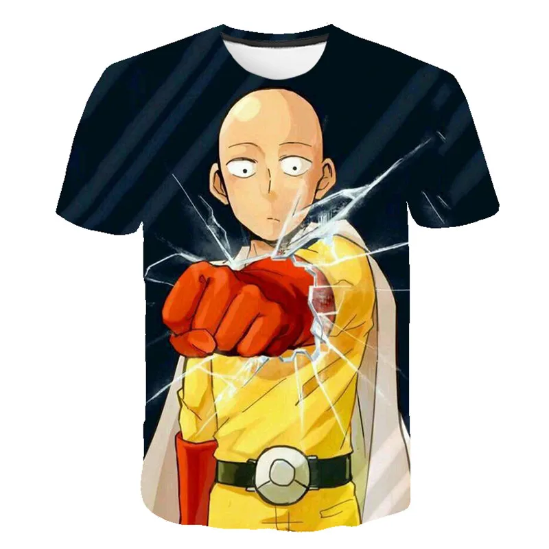 2020 Новые мужские футболки модные летние с коротким рукавом One Punch Супермен крутая