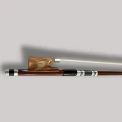 Высококачественная скрипка из бразильского дерева 4/4, изысканный белый лошадиный волос, скрипка, бант из черного дерева, лягушка, скрипка
