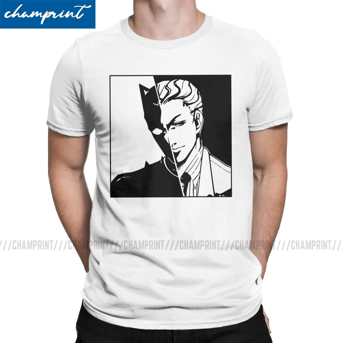 Yoshikage Кира Для Мужчин's футболки Adventure Joestar аниме крови отаку крестовых новые