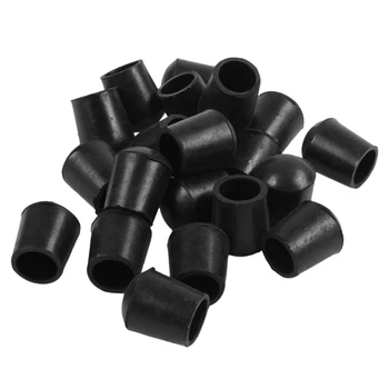 

HOT-Rubber Antislip Furniture Table Foot Cover Cap 20Pcs for 18mm Dia Leg
