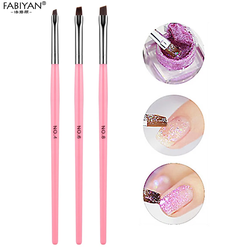 3 шт. набор кистей для рисования в горошек|brush manicure|manicure brushes setnail gel brush set |
