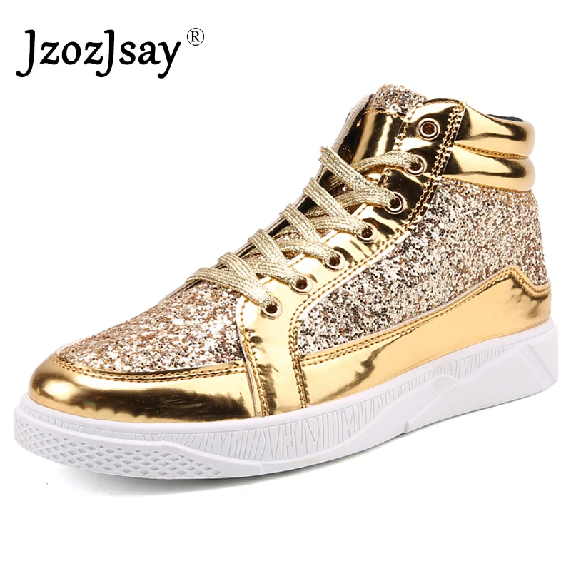 gold sneakers mens