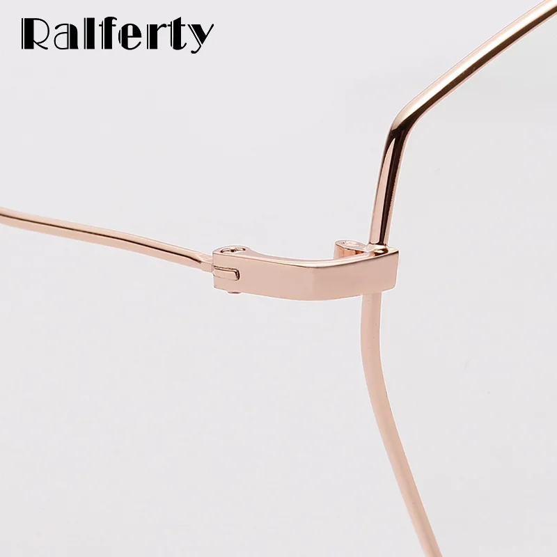 Ralferty, трендовые модные полигоновые очки для глаз, женские очки, оправа для оптических линз, женские очки Zero No Diopter W18031