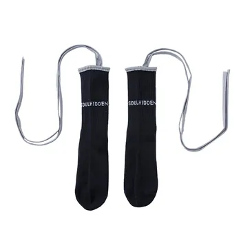 

Sagace Socks Winter Fluorescent Strap Socks Women Fashion Pure Color Sock Reflective Bandage Hip Hop Personality Tube Socks