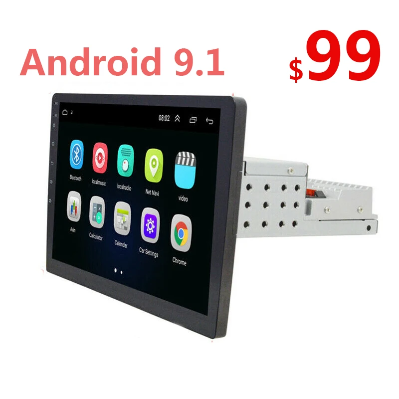 Автомагнитола 1 Din Android 9 9/10 дюйма мультимедийный автомобильный радиоприемник Gps Fm