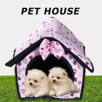 

Puppy Pet Cat Dog Soft Winter Warm Nest Kennel Bed Sleeping House Mat Pad