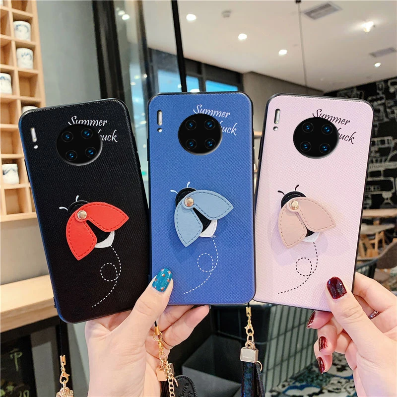Роскошный мягкий чехол с Пчелкой для HuaWei P20 P30 Mate 20 30 Pro Lite V30 Nova 4 5 6 SE Honor 9X Y9 Prime 2019