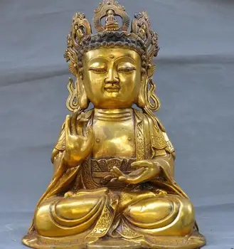 

Tibet Tibetan Buddhism bronze Gilt Maitreya Bodhisattva Guan Yin Buddha Statue
