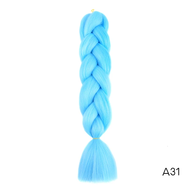 Hair Braid Synthetic Jumbo False Braid Pre Stretched Afro Wholesale Ombre Braiding Hair Extensions  Color Dreadlocks T1B/30