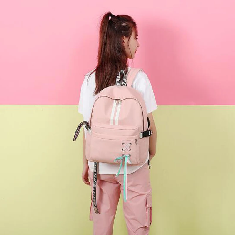 Girls School Backpack Shoulder Bag School Bag for Teenager Oxford Cloth Women Backpack Travel Backpack Mochila