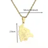 Bolivia Map Country Cities Name Pendant Necklaces for Women Bolivians Jewelry 2