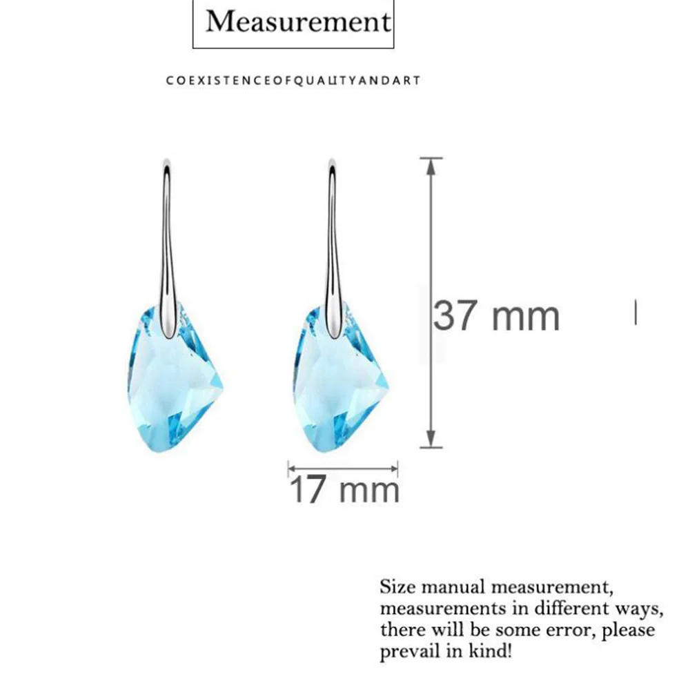 1 пара, разноцветные, модные, новые, стразы, кубические, австрийские кристаллы, висячие серьги для женщин, подарок на день Святого Валентина